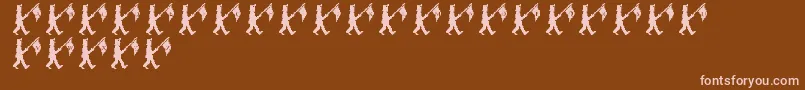 LmsParade Font – Pink Fonts on Brown Background