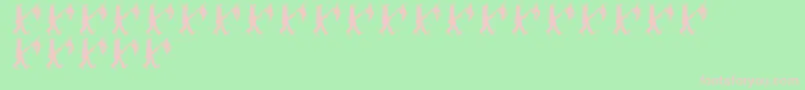 LmsParade Font – Pink Fonts on Green Background