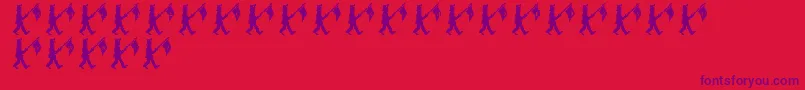 LmsParade Font – Purple Fonts on Red Background