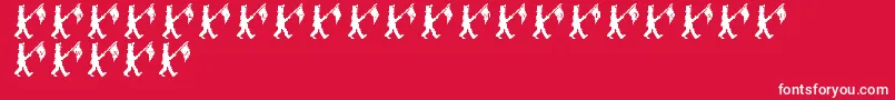 LmsParade Font – White Fonts on Red Background