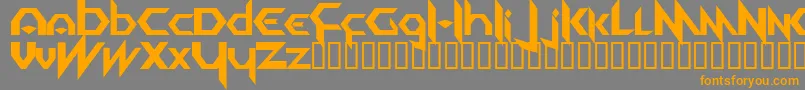 Equinox Font – Orange Fonts on Gray Background