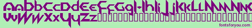 Equinox Font – Purple Fonts on Green Background