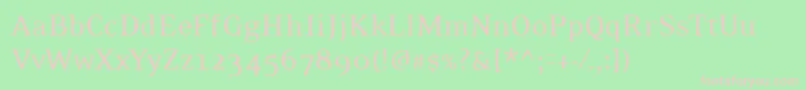 PfexecutiveRegular Font – Pink Fonts on Green Background