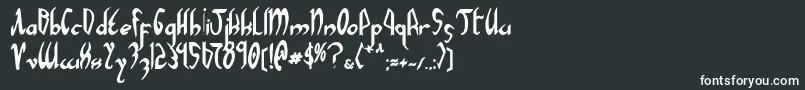 Xaphanb-Schriftart – Weiße Schriften