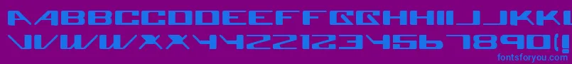 Superglue Font – Blue Fonts on Purple Background