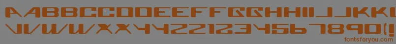 Superglue Font – Brown Fonts on Gray Background