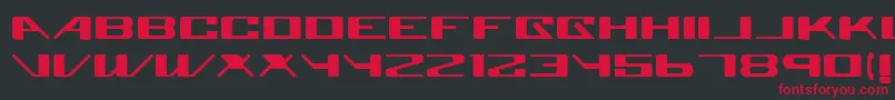 Superglue Font – Red Fonts on Black Background