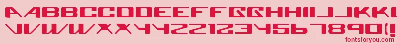 Superglue-Schriftart – Rote Schriften auf rosa Hintergrund
