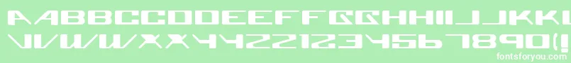 Шрифт Superglue – белые шрифты на зелёном фоне