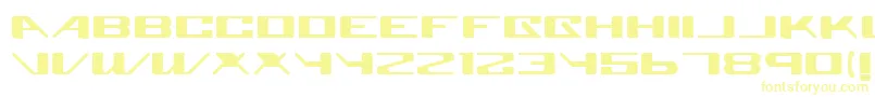 Superglue Font – Yellow Fonts on White Background