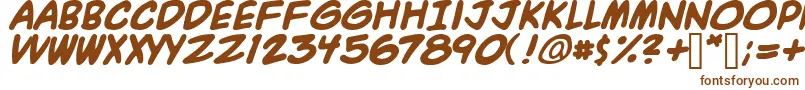 Шрифт Acmebold – коричневые шрифты на белом фоне