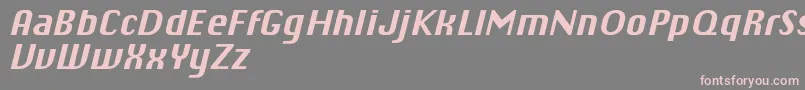 ChiqReducedBolditalic Font – Pink Fonts on Gray Background