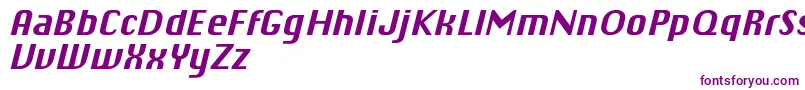 ChiqReducedBolditalic Font – Purple Fonts on White Background