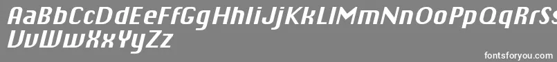 ChiqReducedBolditalic Font – White Fonts on Gray Background