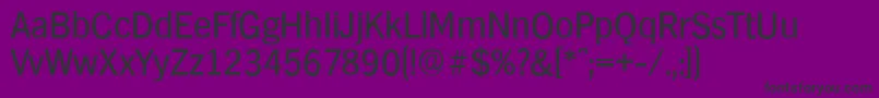 Шрифт HamburgserialRegular – чёрные шрифты на фиолетовом фоне