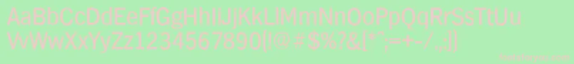 HamburgserialRegular Font – Pink Fonts on Green Background