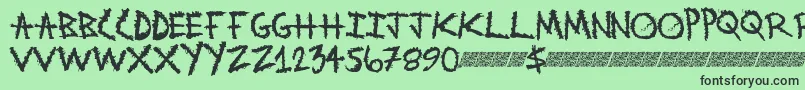 Metalwitch Font – Black Fonts on Green Background