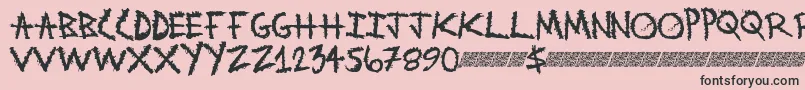 Metalwitch Font – Black Fonts on Pink Background