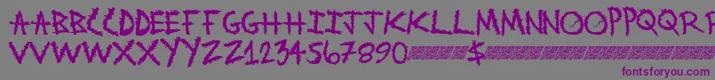 Metalwitch Font – Purple Fonts on Gray Background