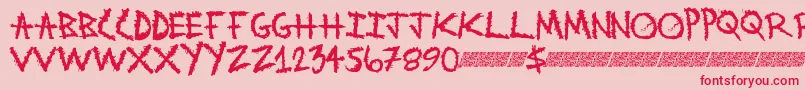 Metalwitch Font – Red Fonts on Pink Background