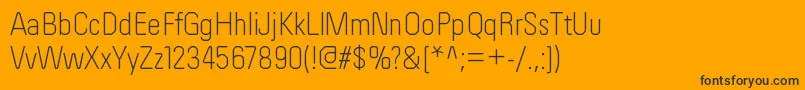 フォントOrderltRegular – 黒い文字のオレンジの背景