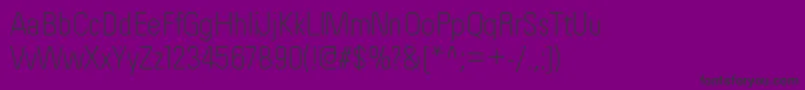 フォントOrderltRegular – 紫の背景に黒い文字