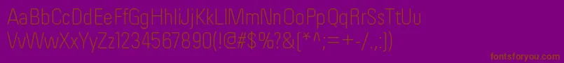 OrderltRegular Font – Brown Fonts on Purple Background