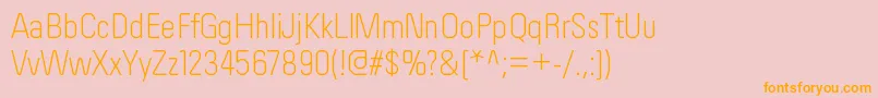 OrderltRegular Font – Orange Fonts on Pink Background