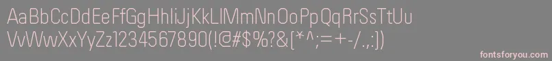 OrderltRegular Font – Pink Fonts on Gray Background