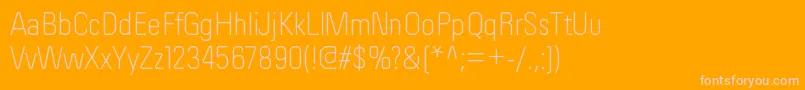 OrderltRegular Font – Pink Fonts on Orange Background