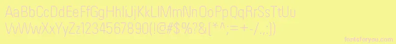 OrderltRegular Font – Pink Fonts on Yellow Background