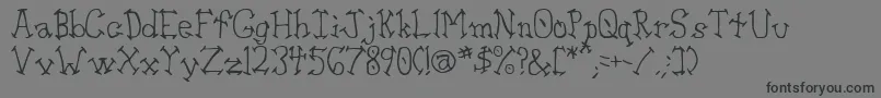 Шрифт Aswell – чёрные шрифты на сером фоне