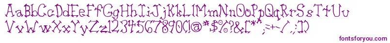 Шрифт Aswell – фиолетовые шрифты
