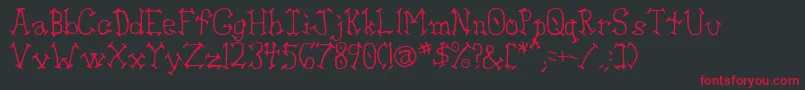 Aswell Font – Red Fonts on Black Background