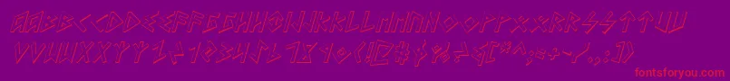 Heorotsi Font – Red Fonts on Purple Background