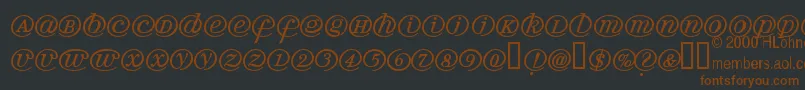 Arrobath Font – Brown Fonts on Black Background