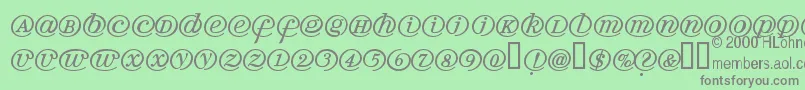 Arrobath Font – Gray Fonts on Green Background