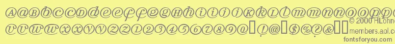 Шрифт Arrobath – серые шрифты на жёлтом фоне