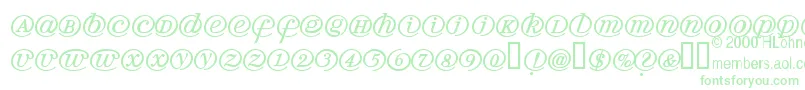 Arrobath-fontti – vihreät fontit
