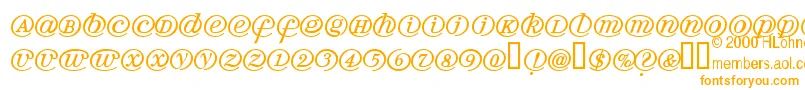 Arrobath Font – Orange Fonts on White Background