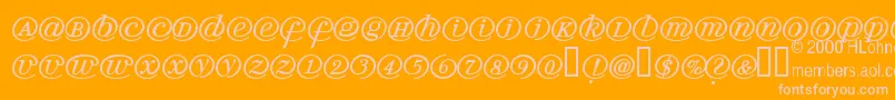 More about Arrobath Font Arrobath Font – Pink Fonts on Orange Background