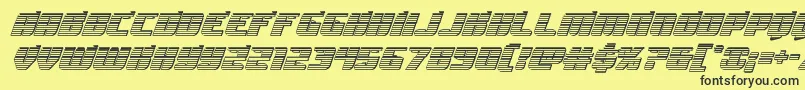 Spartacochrome Font – Black Fonts on Yellow Background