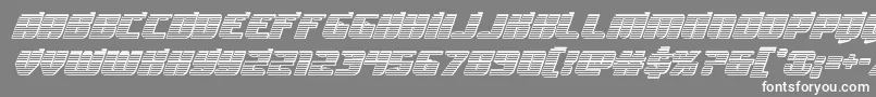 フォントSpartacochrome – 灰色の背景に白い文字