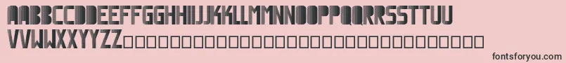 Magnetic Font – Black Fonts on Pink Background