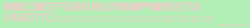 Magnetic Font – Pink Fonts on Green Background