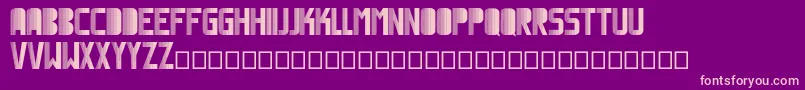 Magnetic Font – Pink Fonts on Purple Background