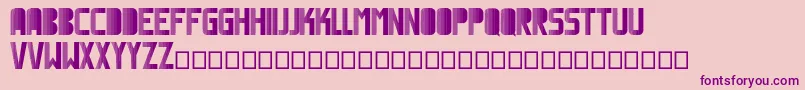 Magnetic Font – Purple Fonts on Pink Background