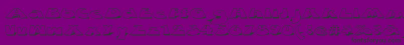 Czcionka ZDabbleDown – czarne czcionki na fioletowym tle