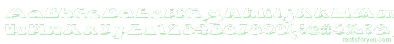 ZDabbleDown-Schriftart – Grüne Schriften