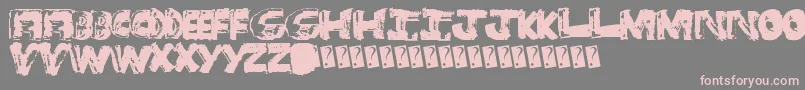 Bangtime Font – Pink Fonts on Gray Background